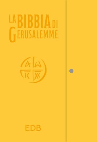 Bibbia di Gerusalemme - Versione Media Gialla con Bottone