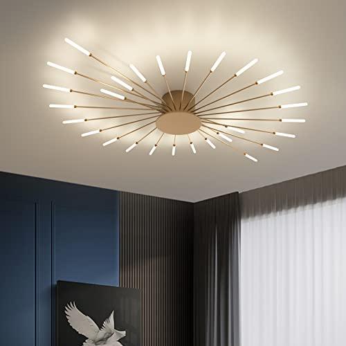 Plafoniera LED Moderna Oro 28 Teste - Design a Fiore per Interni