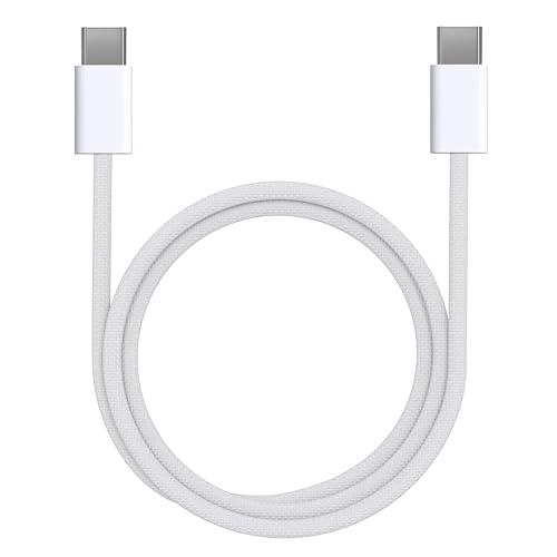 Cavo USB-C USB-C per iPhone 16/16 PLUS/16 PRO/16 PRO MAX/15/15 PLUS/15 PRO/15 PRO MAX - Cavo in nylon intrecciato 1 metro PHONILLICO