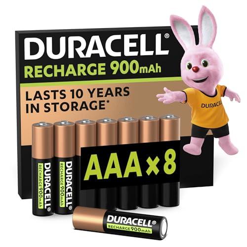 Duracell AAA 900 mAh - Batterie Ricaricabili (8 Pezzi)