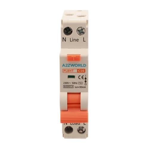 Interruttore Magnetotermico Differenziale RCBO 1P+N C16 16A Salvavita Slim