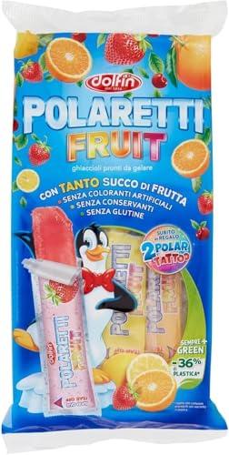 Polaretti Fruit Green Dolfin Ghiaccioli con Sorpresa, 50 pezzi
