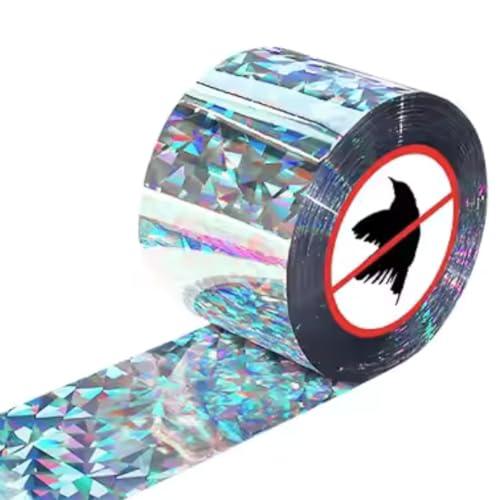 REGALUKOS® Nastro Repellente Uccelli Riflettente 80m x 4,8cm