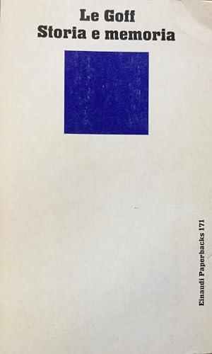 Storia e memoria - Jacques Le Goff