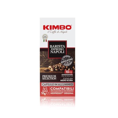 Kimbo Capsule Compatibili Nespresso* Original in Alluminio - Barista Espresso Napoli - 100 Capsule