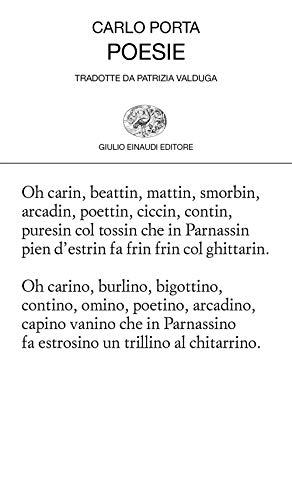 Poesie di Carlo Porta, edizione Einaudi