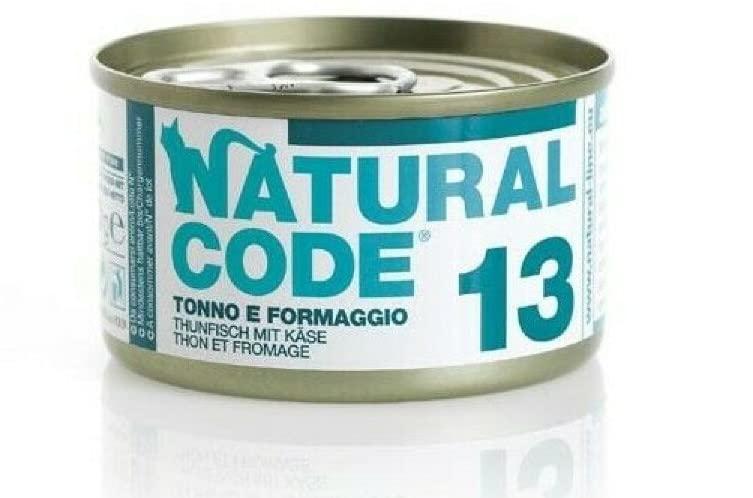 Natural Code Adult Gatto Cibo Umido Tonno e Formaggio 85g