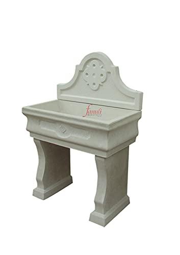 Pila Imperiale in Cemento Bianco e Graniglia