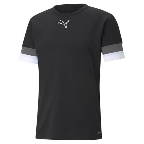 Maglia PUMA teamRISE Jersey CE Uomo Black-Smoked Pearl White