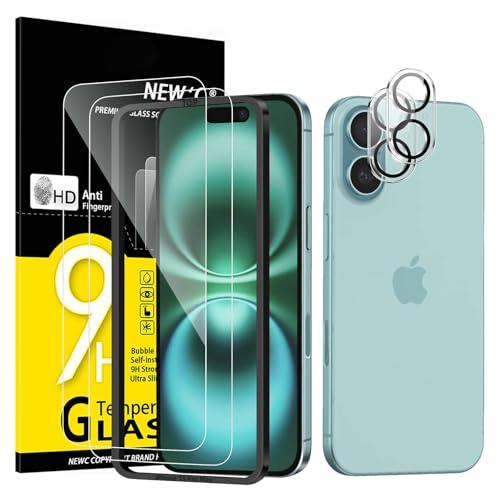 NEW'C Pellicole Vetro Temperato per iPhone 16 (6,1 pollici)