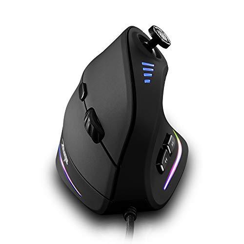 Zelotes Mouse Gaming Verticale con Joystick