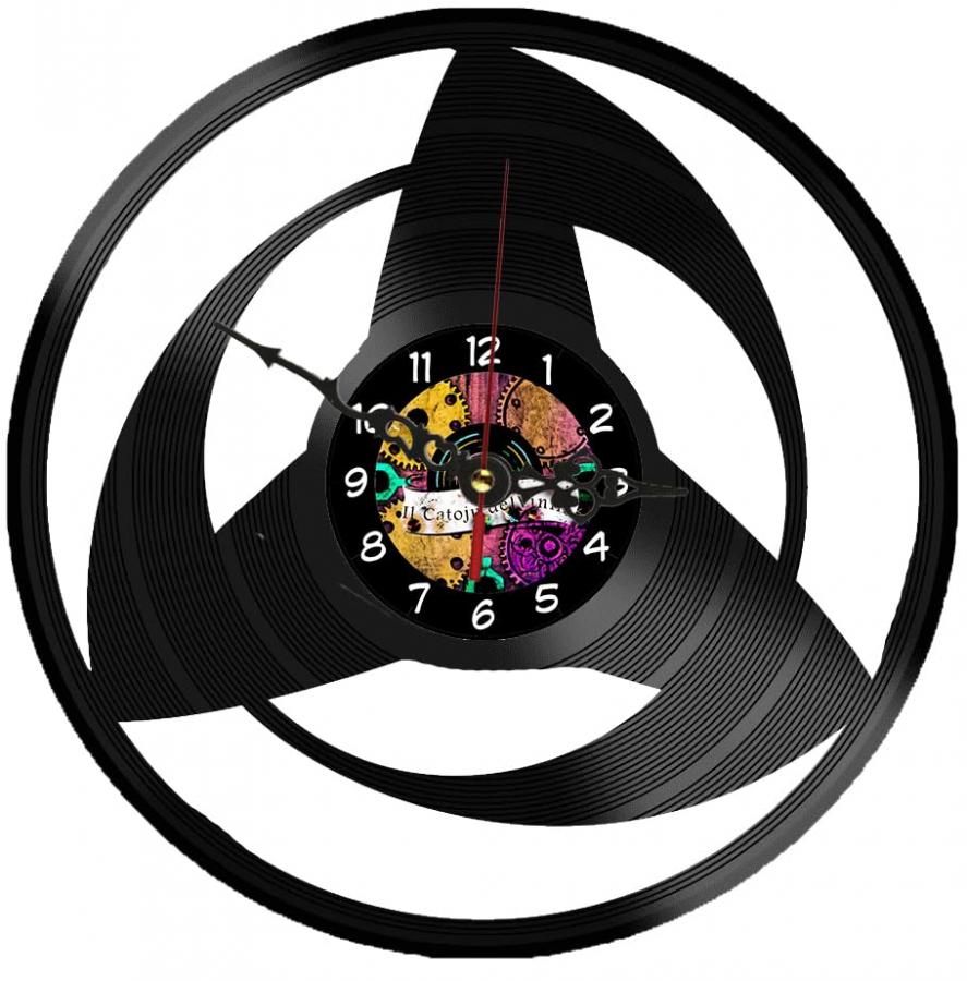 Orologio da Parete in Vinile Sharingan - Design Anime Esclusivo