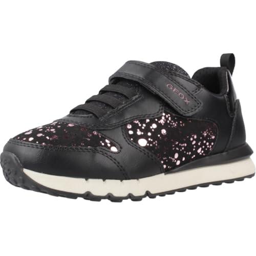 Geox J Fastics Girl - Scarpe da Ginnastica Nero/Viola