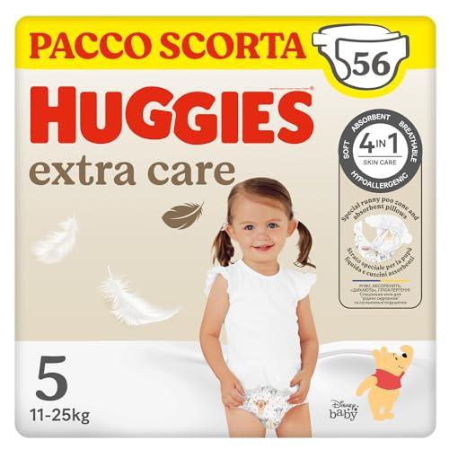 Huggies Extra Care Pannolini Taglia 5 (12-17 Kg) - Pacco Scorta Disney, 54 pezzi