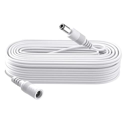 Prolunga Alimentazione DC 10 Metri, 5.5mm x 2.1mm, 5-24V, Bianco