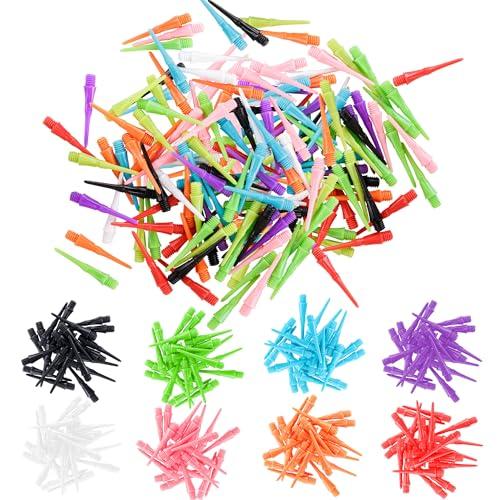 CyeeLife Punte per Freccette in Plastica, 100 Pezzi - Mix di Colori e Prestazioni Ottimali