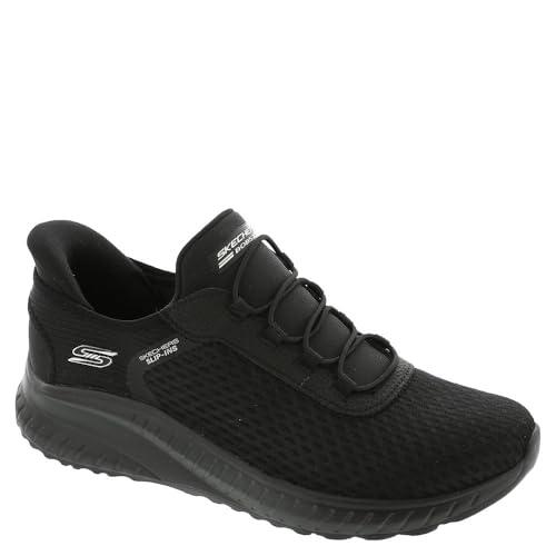 Skechers Bobs Squad Chaos, Caos Donna, Bordo in Rete Nera, 40 EU