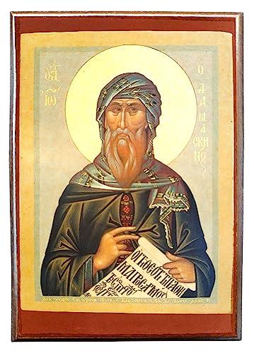 Icona di San Giovanni Damasceno - Greco-Ortodossa Bizantina