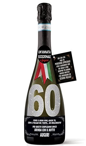Bottiglia Prosecco D.O.C. Millesimato 60 Anni Personalizzata