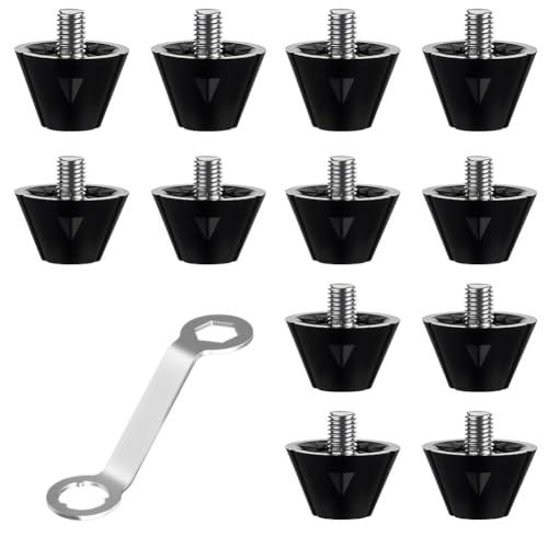 Flintronic 12 Pezzi Tacchetti da Calcio Avvitabili Antiscivolo per Allenamento Atletico