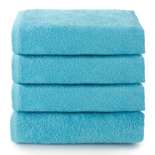 Top Towel Plus - Set di 4 Asciugamani Bidet o Viso in Cotone 100%