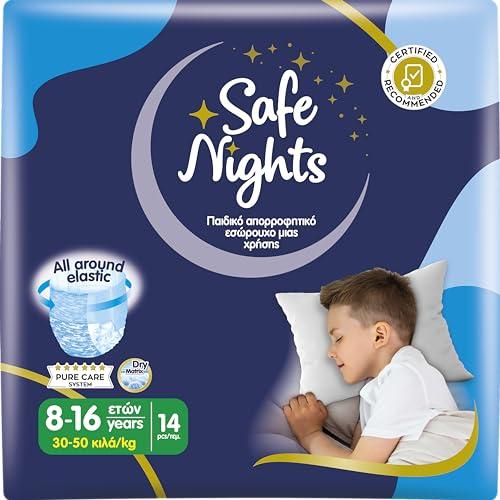 Babylino Safe Nights Boy - Mutandine Assorbenti Notte per Bambino 8-16 Anni