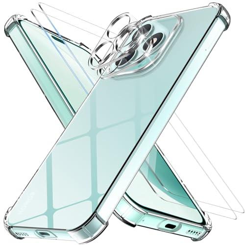 Vuletc Cover Antiurto Trasparente per Honor 400 Lite con Protezione Schermo e Lente Fotocamera