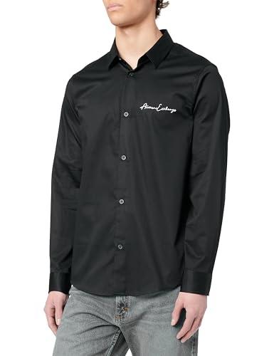 Armani Exchange Maglietta Essential Logo Signature Nera Uomo