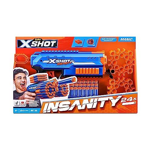 ZURU X-Shot Insanity Manic Blaster - 24 Frecce