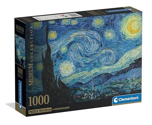 Clementoni - Puzzle Van Gogh Notte Stellata 1000 Pezzi