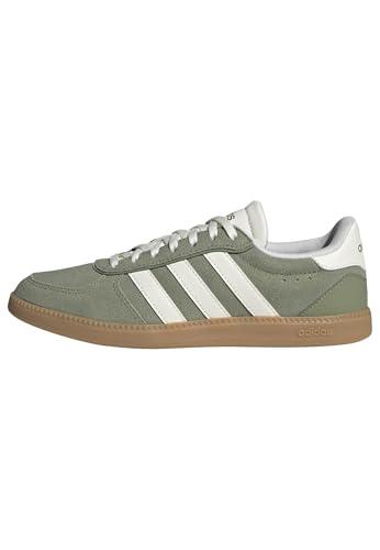 adidas Donna Breaknet Sleek Shoes, Tent Green/Core White/Gum 3, 39 1/3 EU