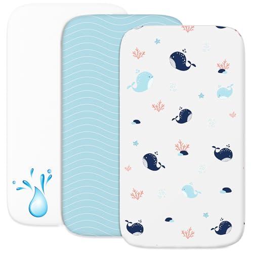 Set Lenzuola e Coprimaterasso Impermeabile 3-in-1 per Culla Co-sleeping