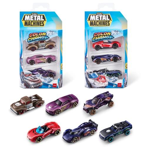 Metal Machines Color Change Car Series 4 - 6 Pack