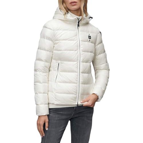 Piumino Blauer 24WBLDC03036 006950 Colore 100 BIANCO (IT, Testo, L, Regular, Regular, 100 bianco)