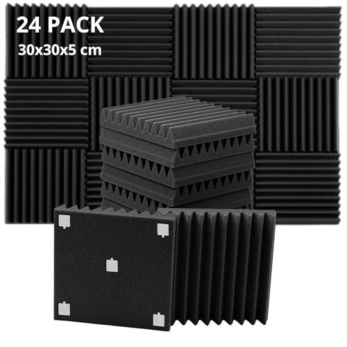 ROVSON Pannelli Fonoassorbenti 24 Pezzi