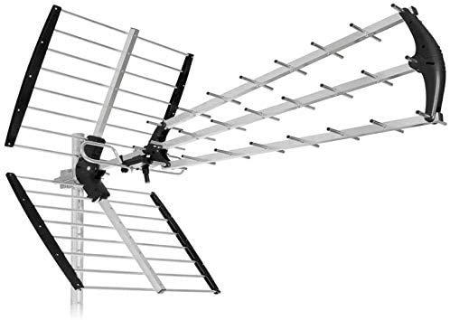 Antenna TV Digitale Terrestre DVB-T2 UHF 45 Elementi con Filtro LTE/5G Integrato