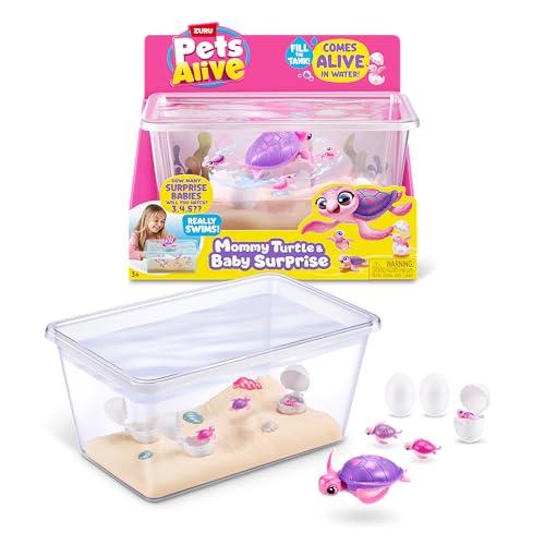 Pets Alive Mama Turtle Surprise di ZURU, giocattolo robotizzato animale tartaruga