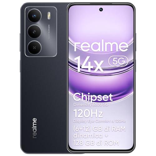 realme 14x 5G Smartphone Nero (128GB, 6GB+12GB Dynamic RAM)