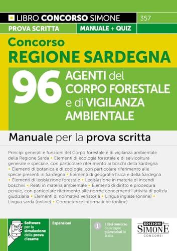 Concorso Regione Sardegna 96 Agenti Corpo Forestale - Manuale Prova Scritta
