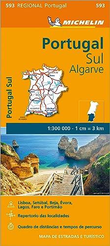 Mapa Regional Portugal Sul - Algarve - Michelin