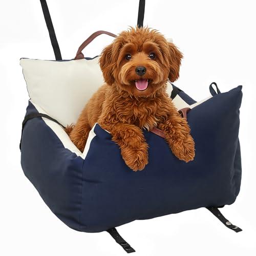 PawHut Seggiolino Auto per Cani Piccoli Blu Navy