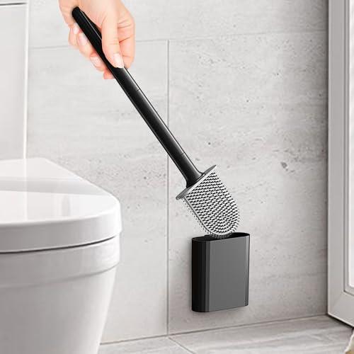 Set Scopino WC Silicone con Portascopino - Design Moderno e Igienico