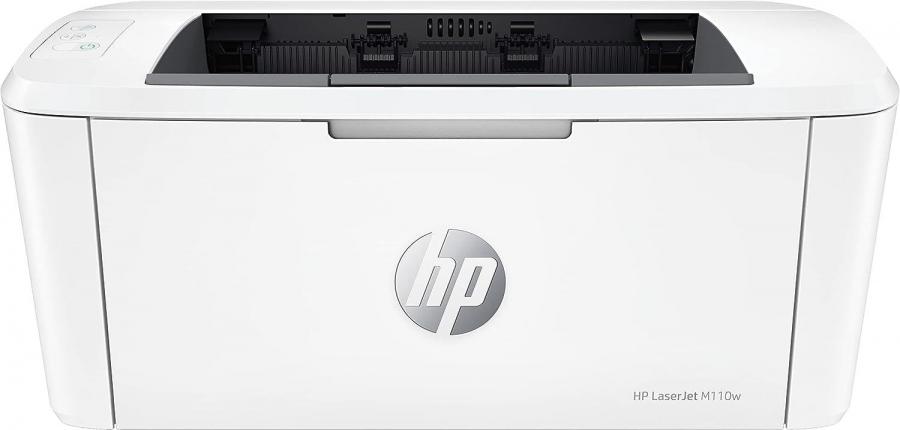 HP LaserJet M110w 7MD66F, Stampante Laser Monocromatica A4, Stampa Fronte/Retro Manuale, 20 ppm, Wi-Fi, Bianca