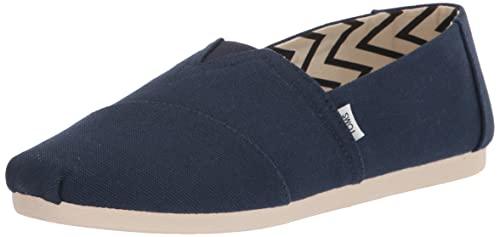 TOMS Recycled Cotton Alpargata, Mocassino Basso Uomo, Navy
