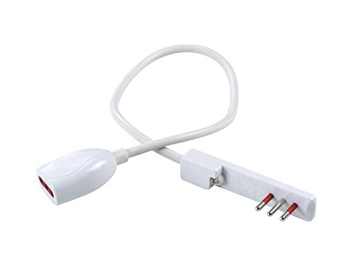 Prolunga Elettrica ROSI 3M FLAT 10A Bianca - Spina Ultrapiatta Salvaspazio