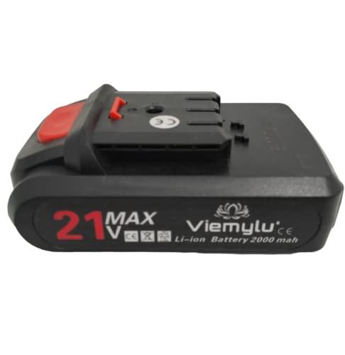 Viemylu Batteria 21V 2.0Ah con Attacco a Slitta