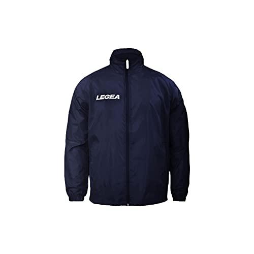 LEGEA Rain Jacket Italia Tornado, Giacca Unisex Adulto, Blu