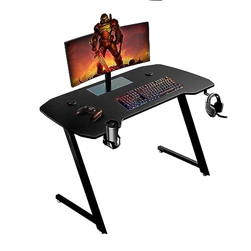 Baroni Home Scrivania Gaming Ergonomica 120x60 cm con Supporti