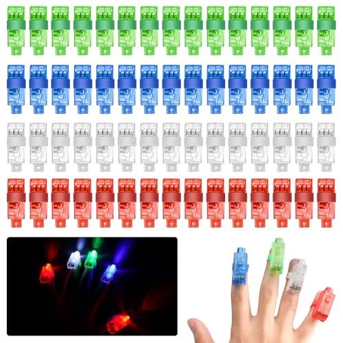 Ainiv 60 Pezzi Luci da Dito LED Multicolore per Feste e Divertimento