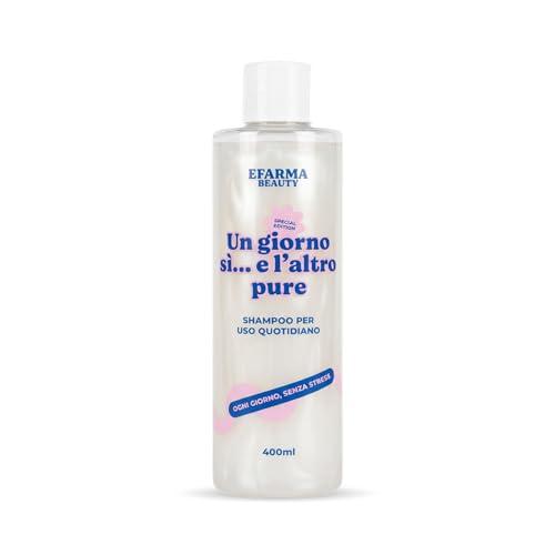 eFarma Beauty Un Giorno Sì e l’Altro Pure Shampoo Uso Quotidiano 400 ml Lenitivo con Calendula, Allantoina e Pantenolo Made in Italy